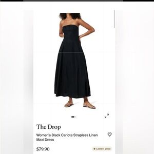The Drop Black linen dress, absolutely STUNNING!
